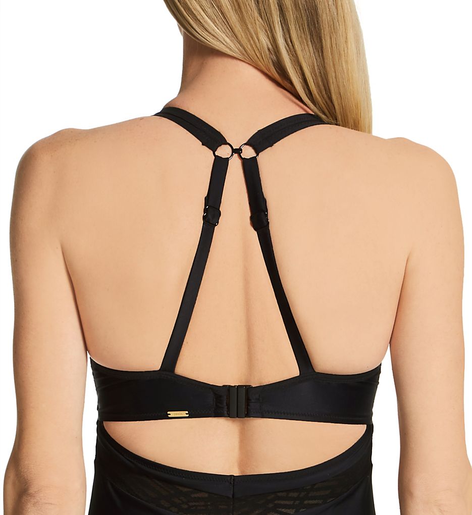 Panache Onyx Chic Moulded Plunge One Piece Swimsuit