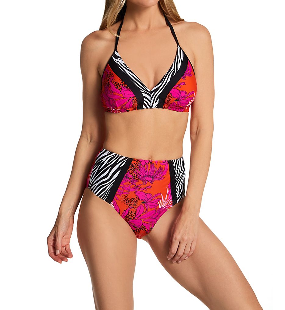 Pour Moi In The Mix Non Wired Padded Triangle Swim Top