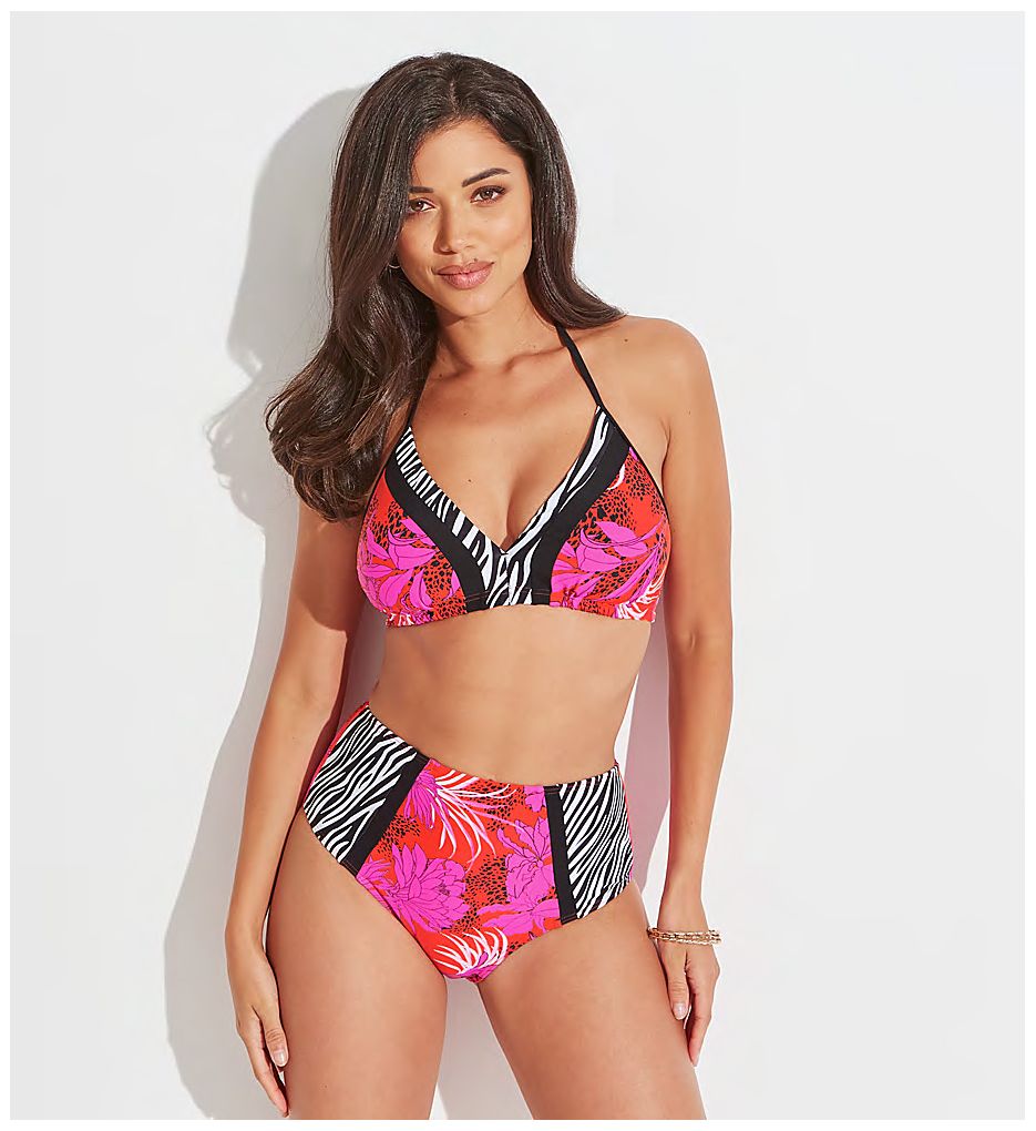 Pour Moi In The Mix Non Wired Padded Triangle Swim Top
