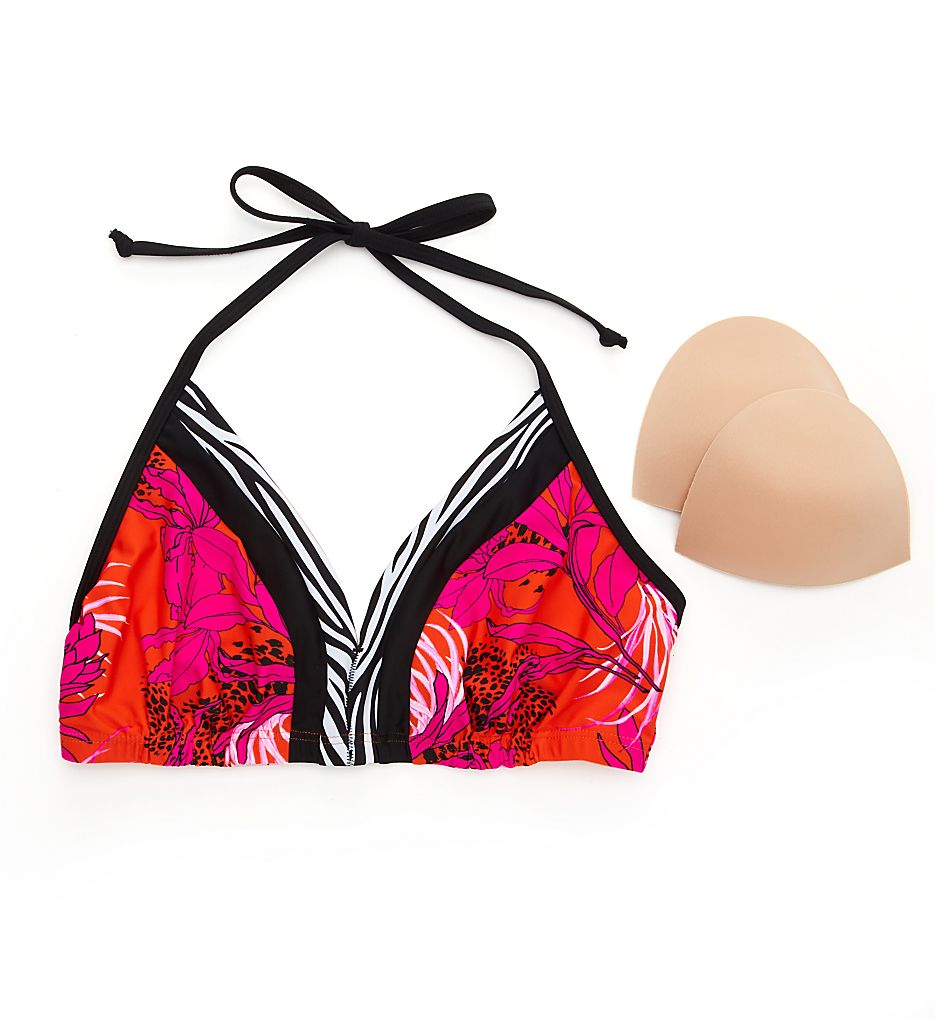 Pour Moi In The Mix Non Wired Padded Triangle Swim Top