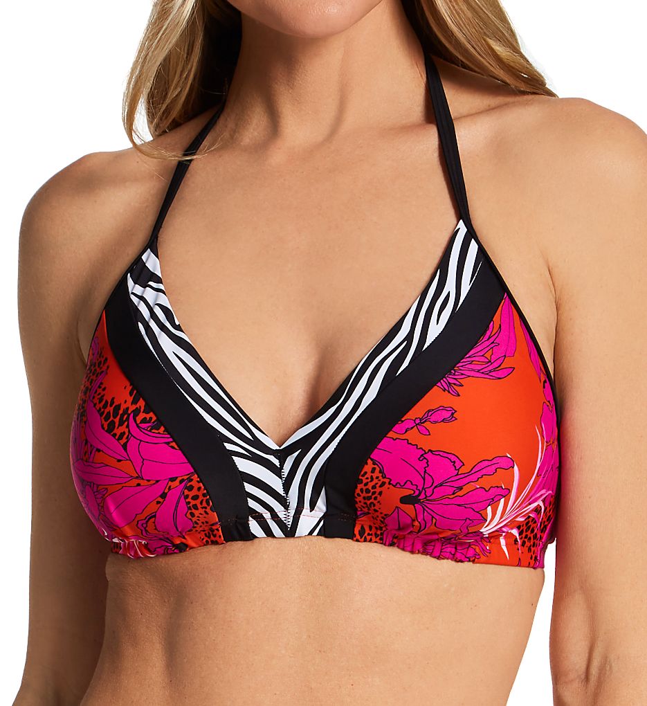 Pour Moi In The Mix Non Wired Padded Triangle Swim Top