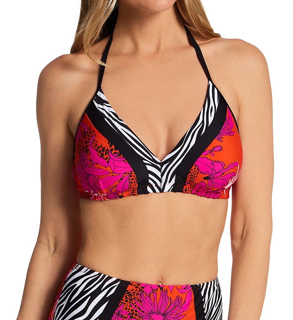 Pour Moi In The Mix Non Wired Padded Triangle Swim Top