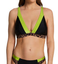 Pour Moi Palm Springs Color Block Triangle Swim Top