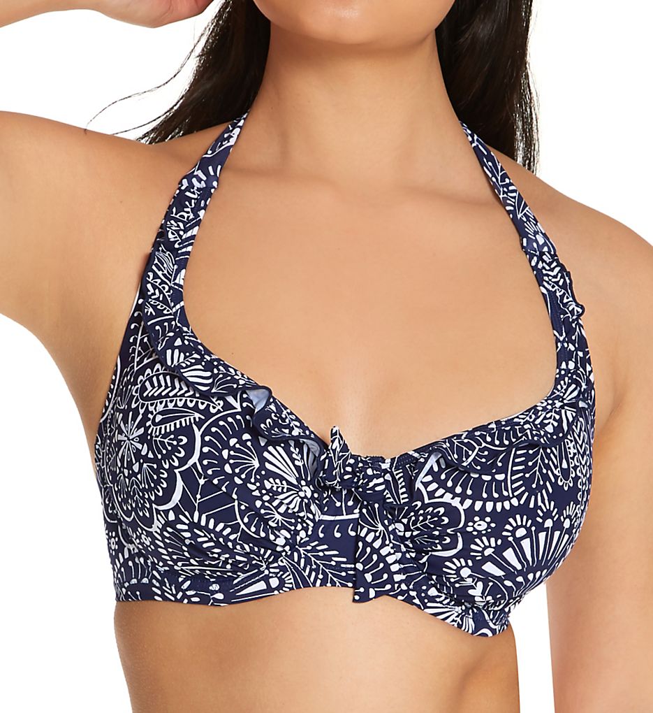 Pour Moi Hot Spots Halter Underwire Bikini Swim Top
