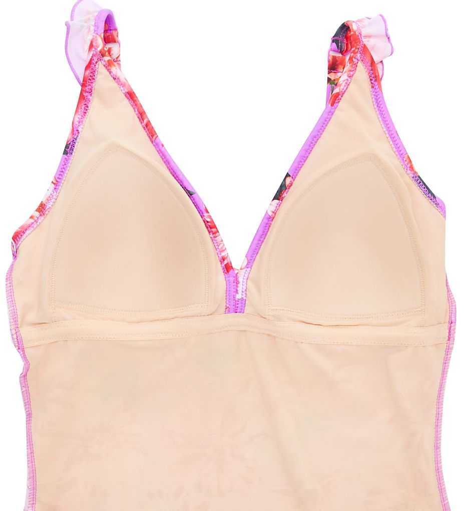 Pour Moi Getaway Frill Tummy Control One Piece Swimsuit