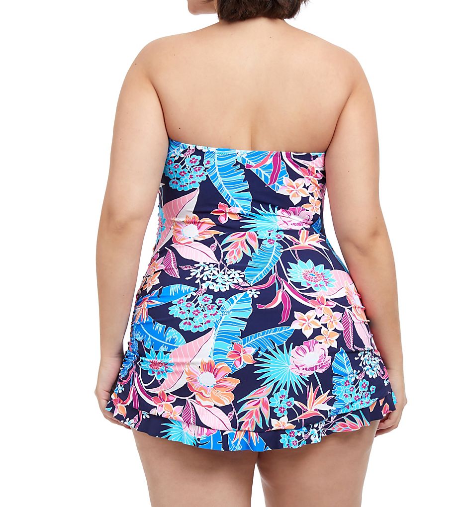  Plus Size Bohemian Gypsy Bandeau Swim Dress