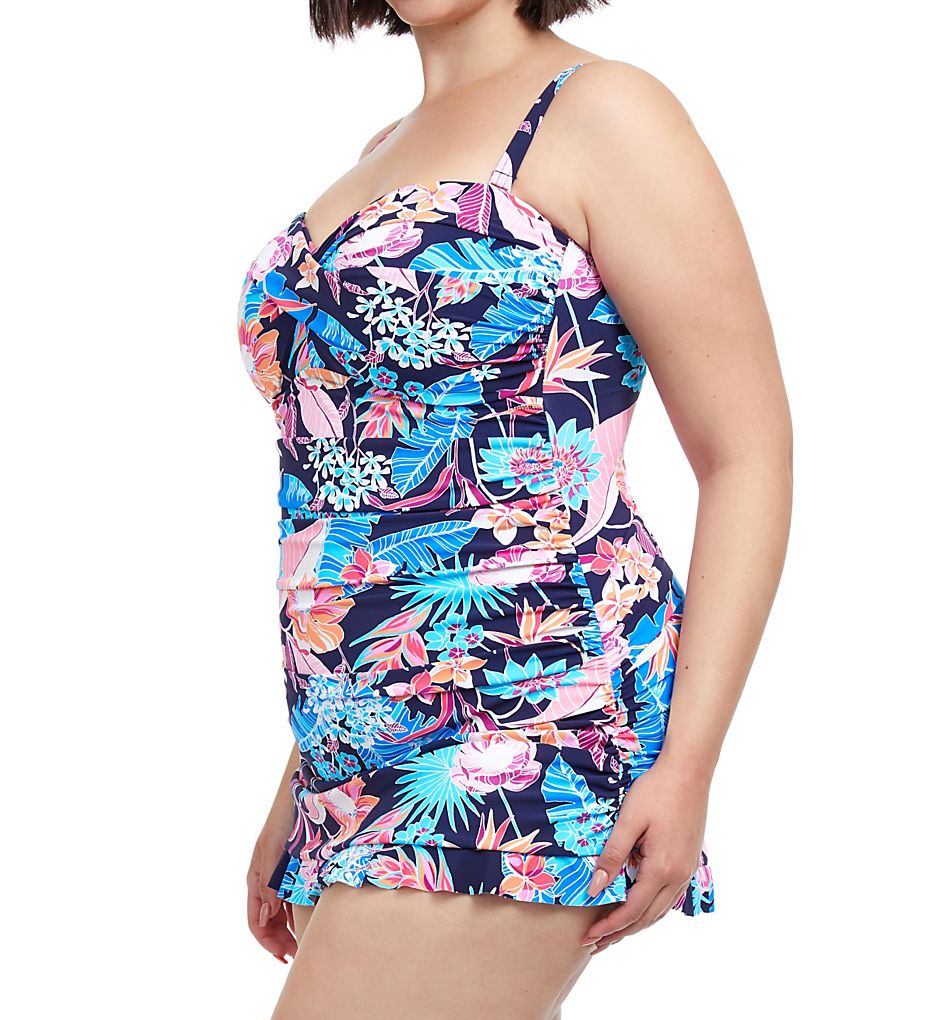  Plus Size Bohemian Gypsy Bandeau Swim Dress
