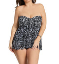  Plus Size Black Swan Bandeau Flyaway 1 Pc Swimsuit