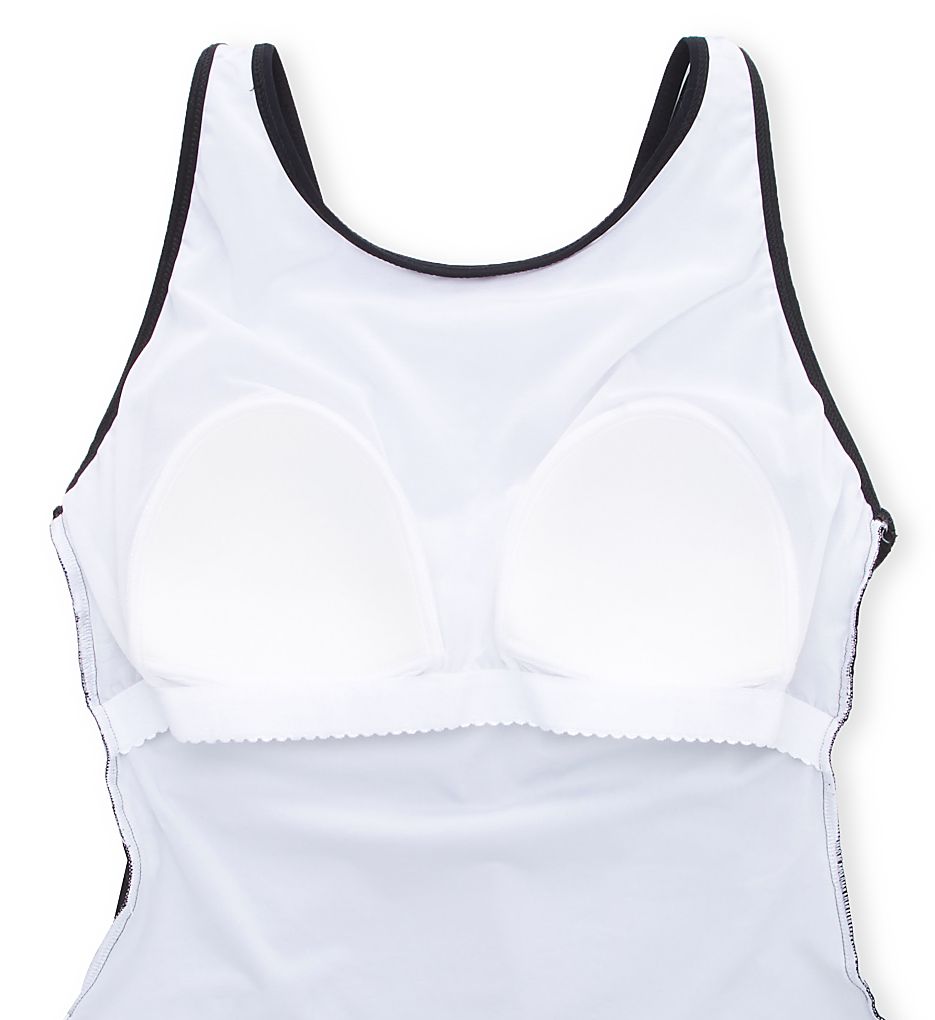  Mashrabiya High Neck One Piece Swimsuit
