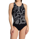  Mashrabiya High Neck One Piece Swimsuit