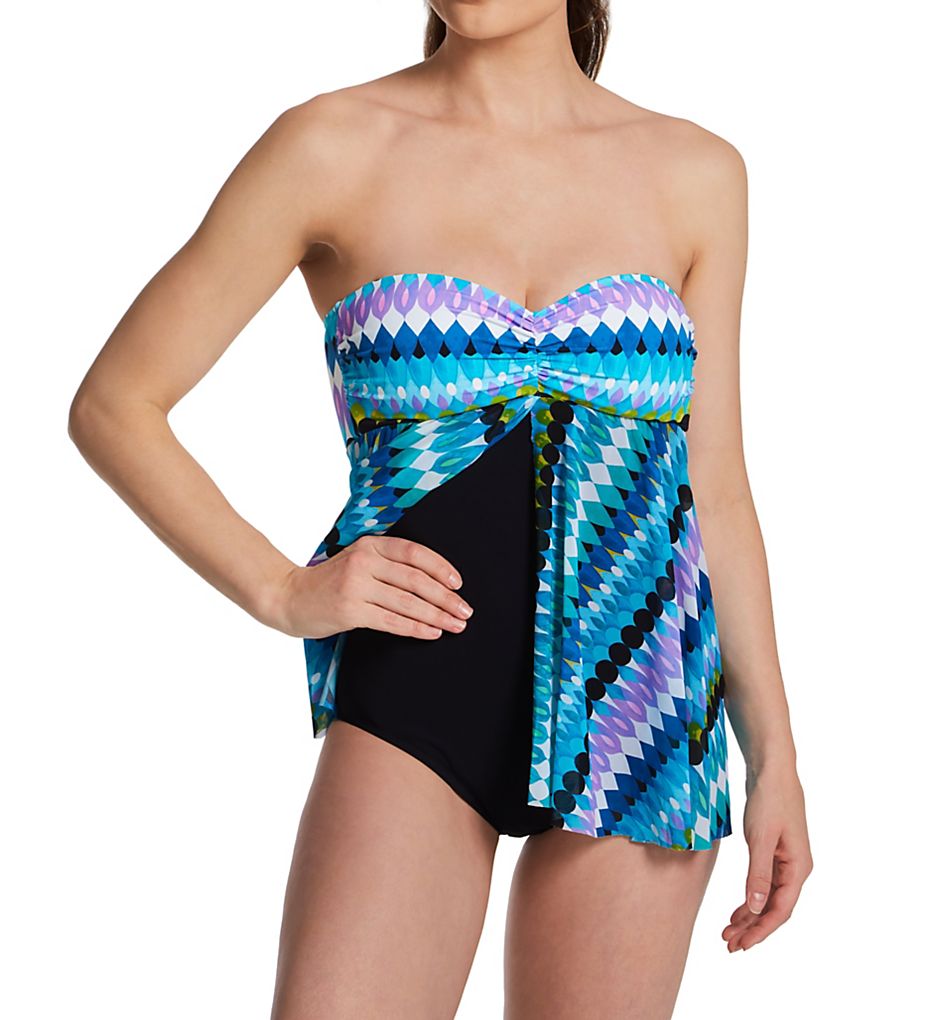  Moroccan Escape Bandeau Flyaway 1 Pc Swimsuit