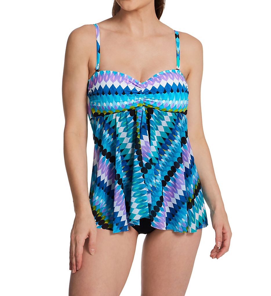  Moroccan Escape Bandeau Flyaway 1 Pc Swimsuit