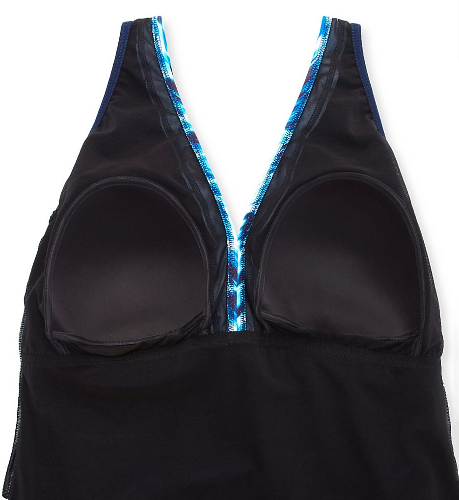  Plus Size Ocean Blues One Piece Swim Dress
