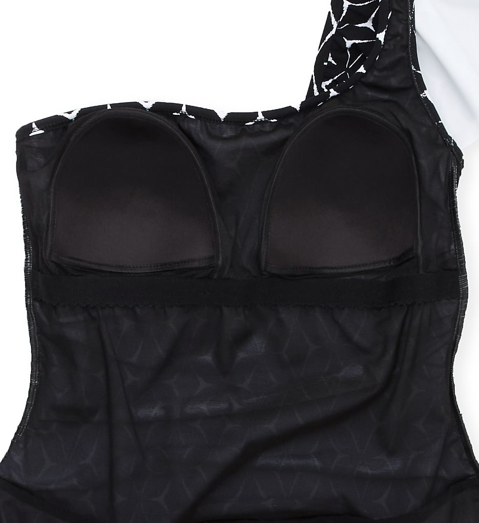  Supreme One Shoulder Ruffle One Piece Swimsuit