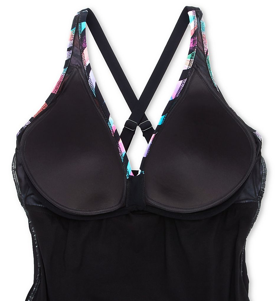  Plus Size Wild Parade Halter One Piece Swim Dress