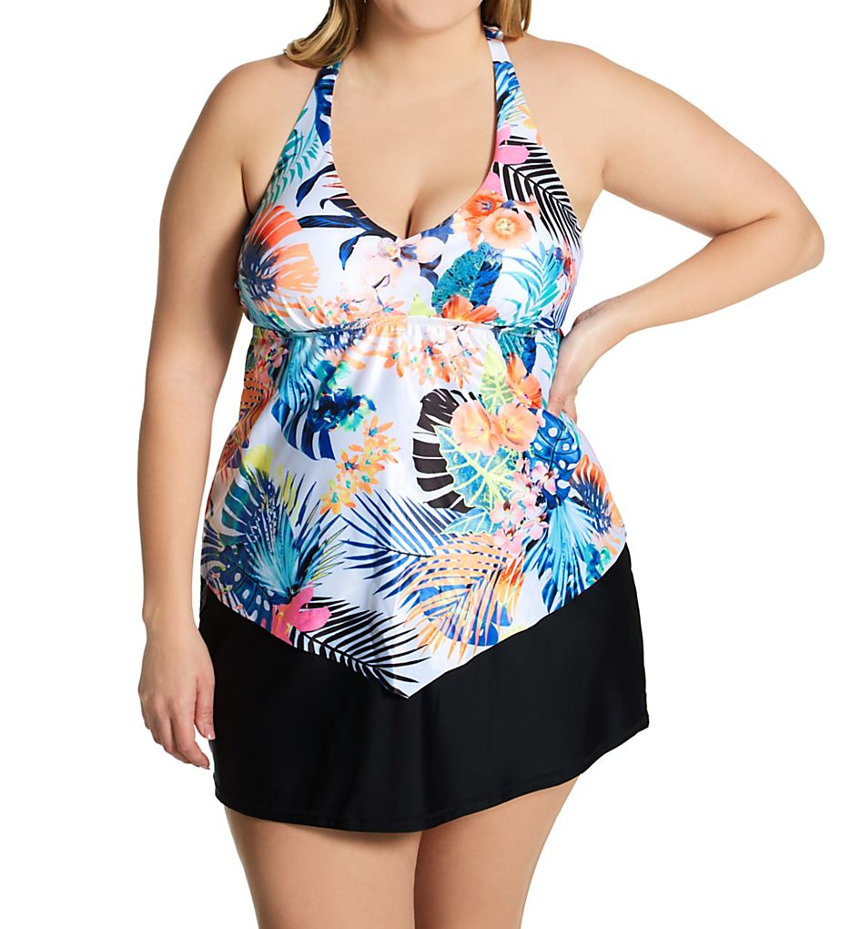  Plus Size Haleiwa Trinidad Tankini Swim Top