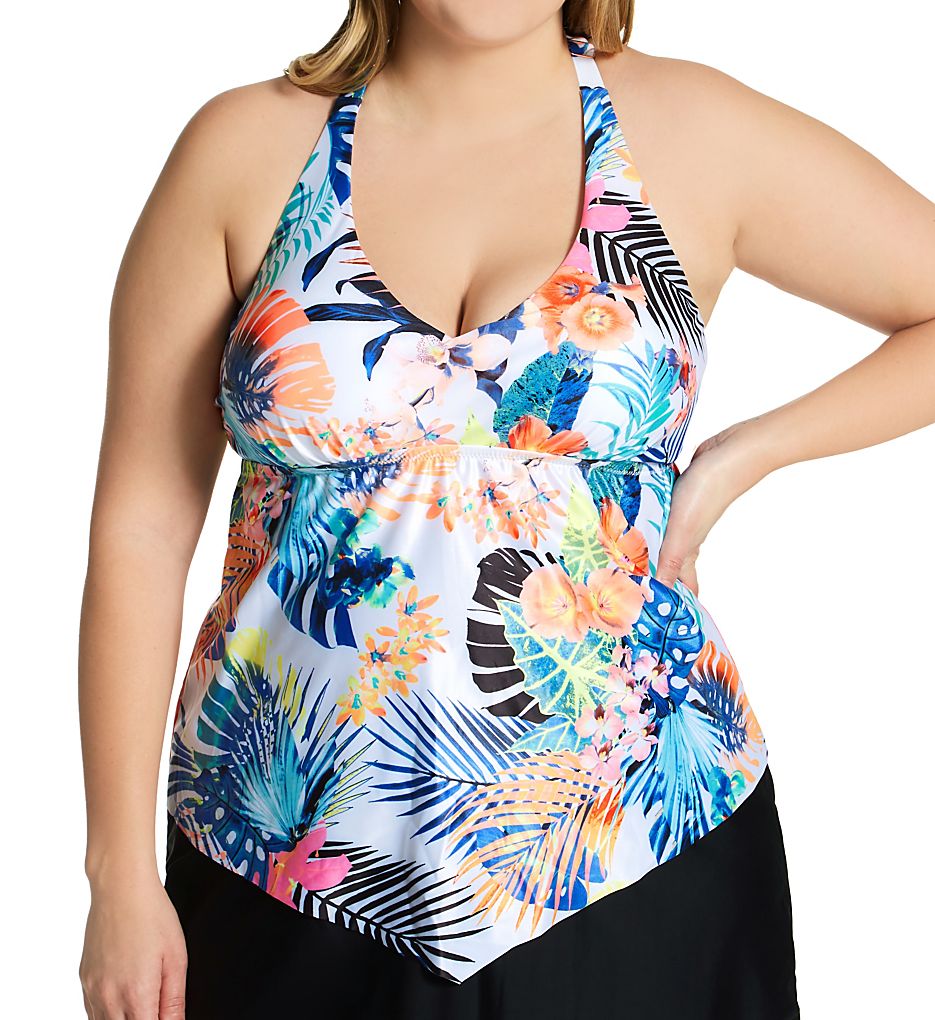  Plus Size Haleiwa Trinidad Tankini Swim Top