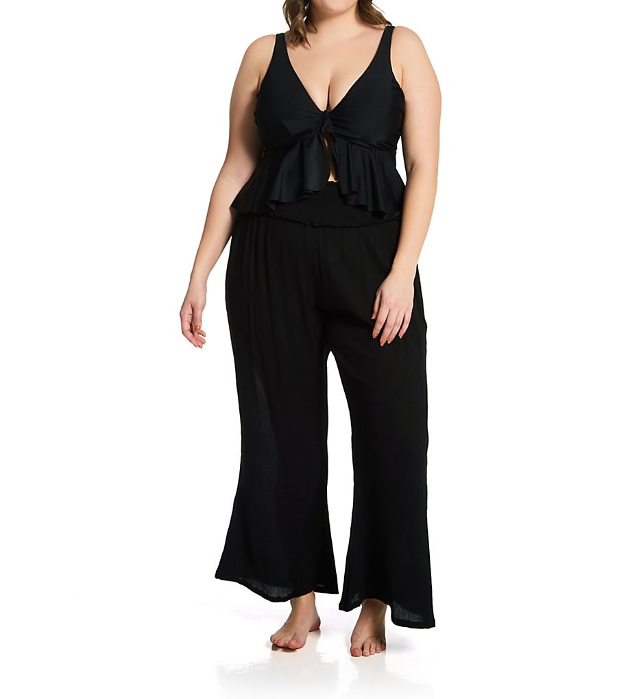  Plus Size Dia High Waist Pant Cover Up