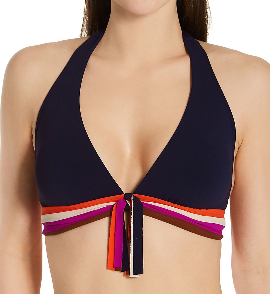  Billie Front Tassel Halter Swim Top