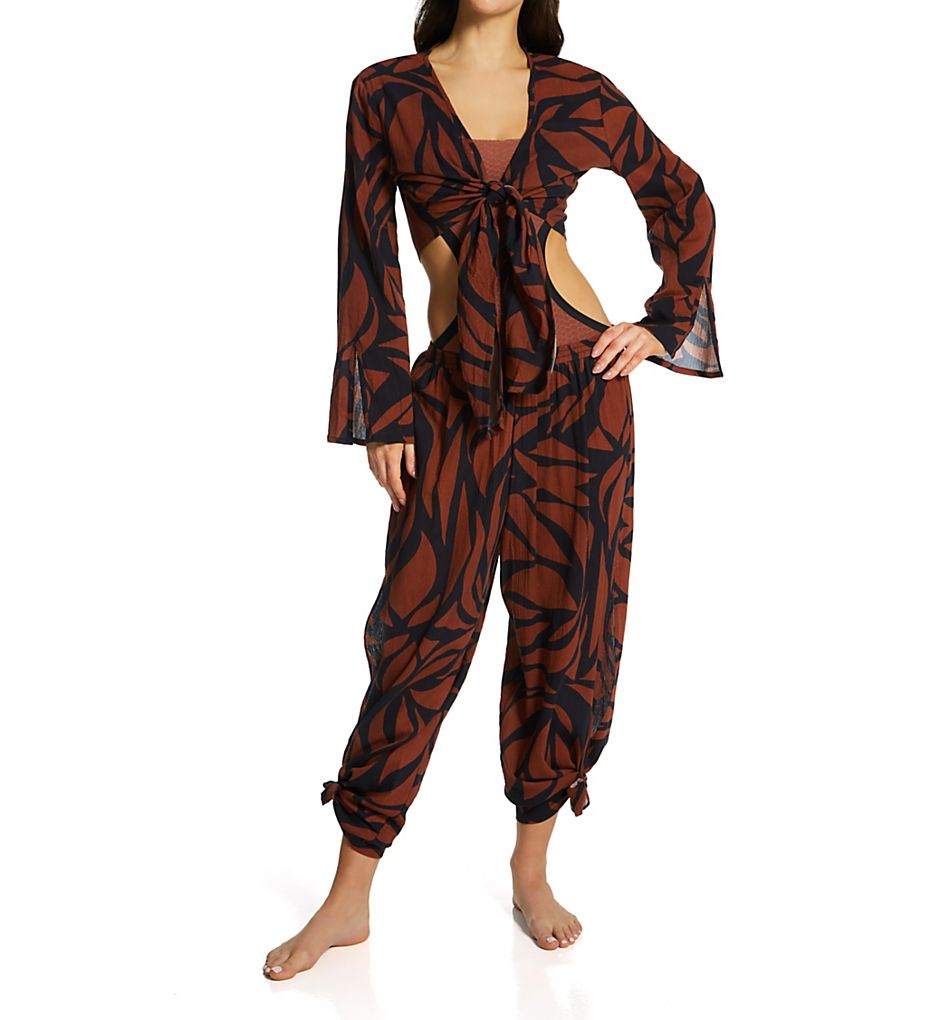 Sanctuary Abstract Animal Knot Front Top Cover Up