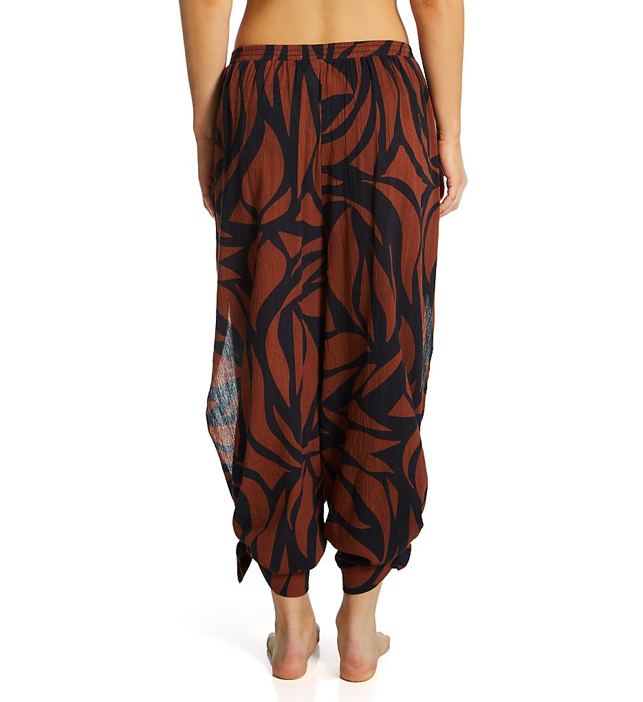 Sanctuary Abstract Animal Slit Side Crop Pant Cover Up