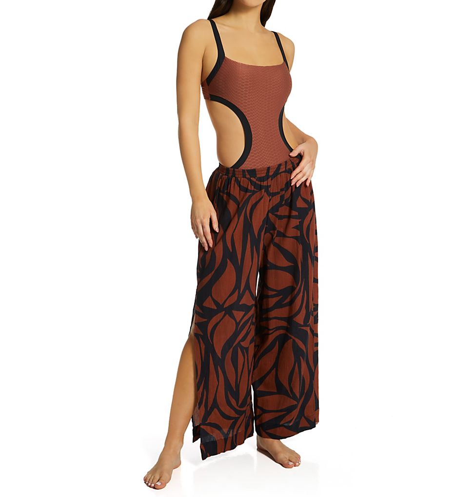 Sanctuary Snake Bite Mod Square Neck Monokini Swimsuit