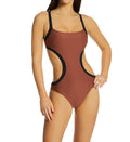 Sanctuary Snake Bite Mod Square Neck Monokini Swimsuit