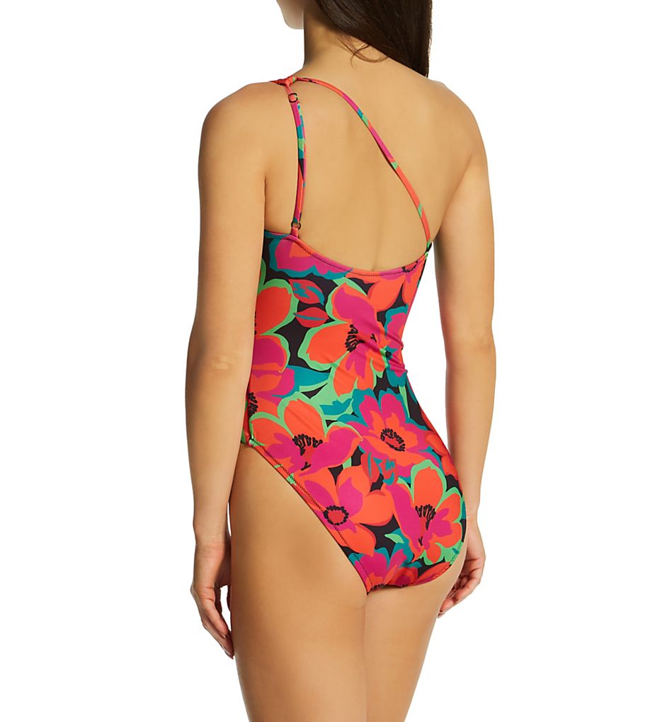 Sanctuary Savage Gardener One Shoulder One Piece Swimsuit