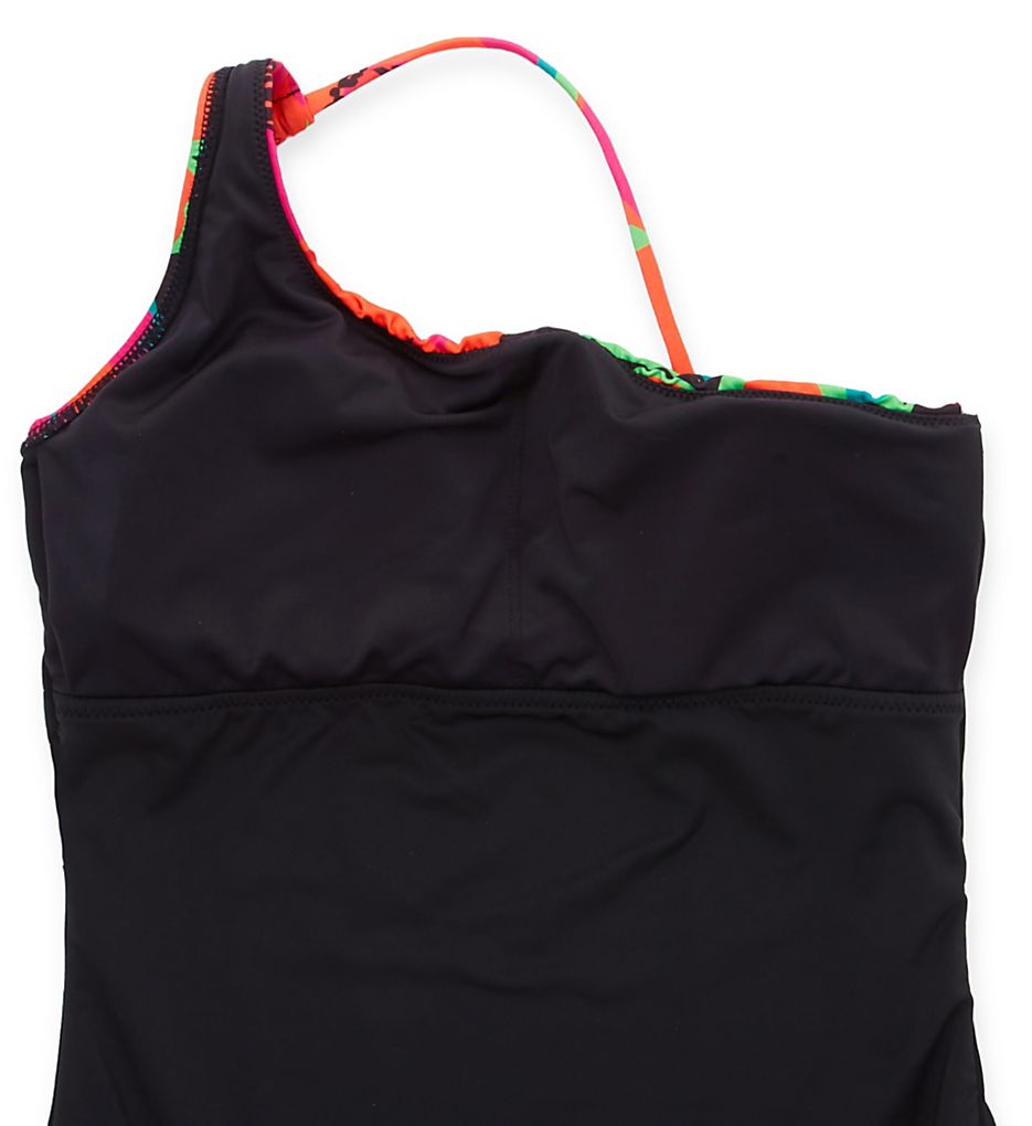 Sanctuary Savage Gardener One Shoulder One Piece Swimsuit