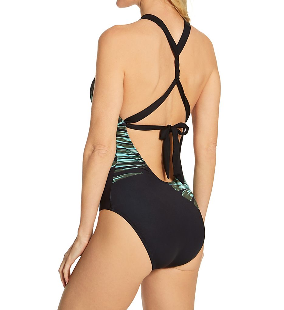 Sanctuary Palmetto Paradise High Neck Mio One Piece Swimsuit
