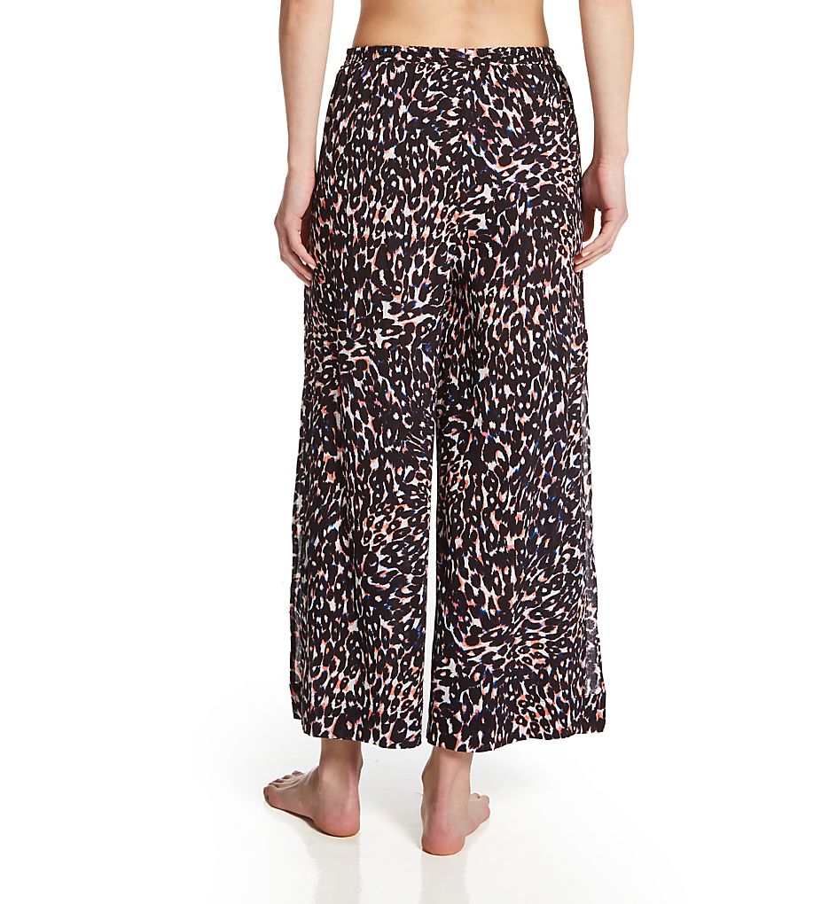 Sanctuary Stay Cool Leopard Slit Side Crop Cover Up Pant