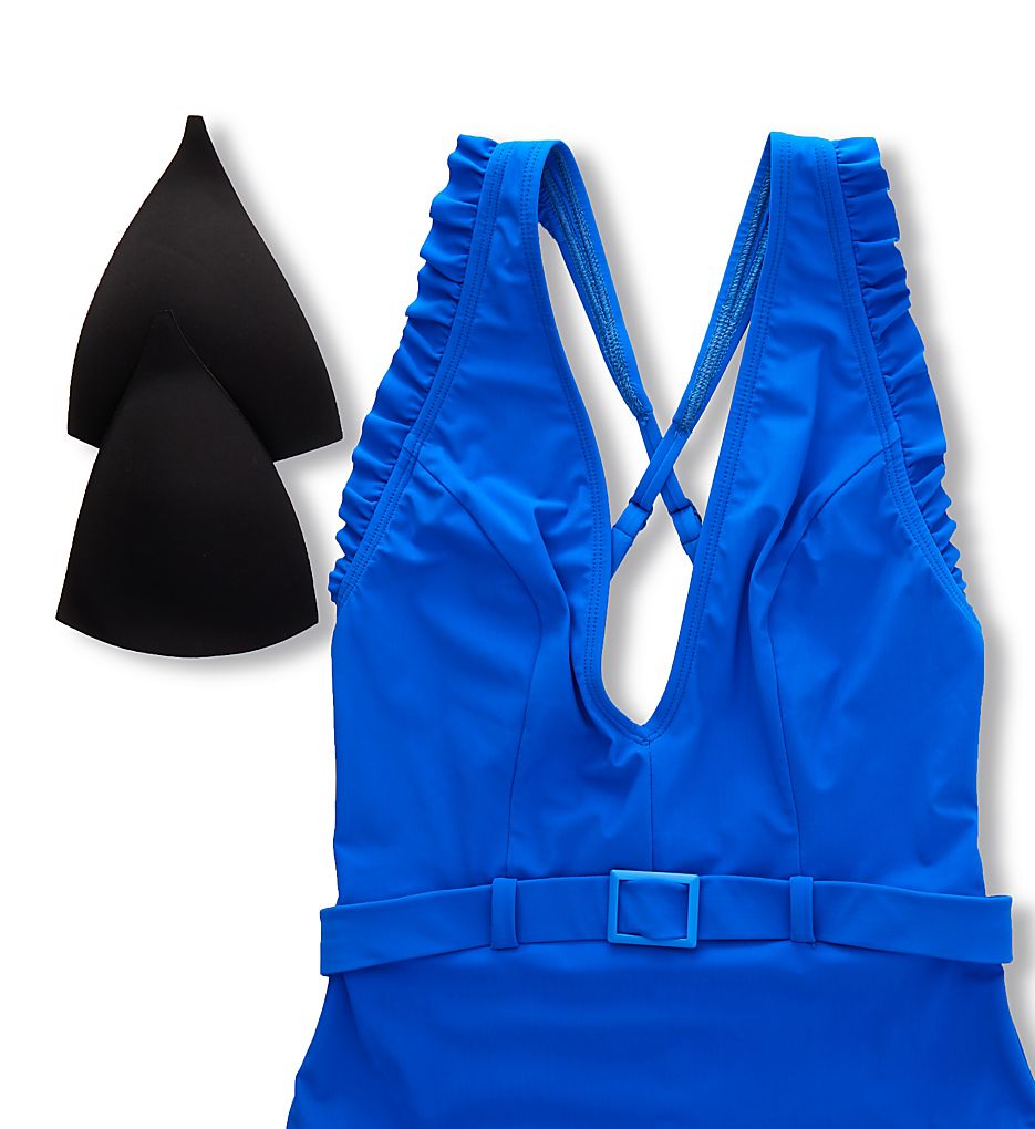  Jelly Beans Cinch Ruffle One Piece Swimsuit