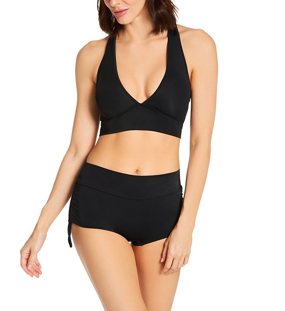  Cut-Out Racerback Bikini Swim Top