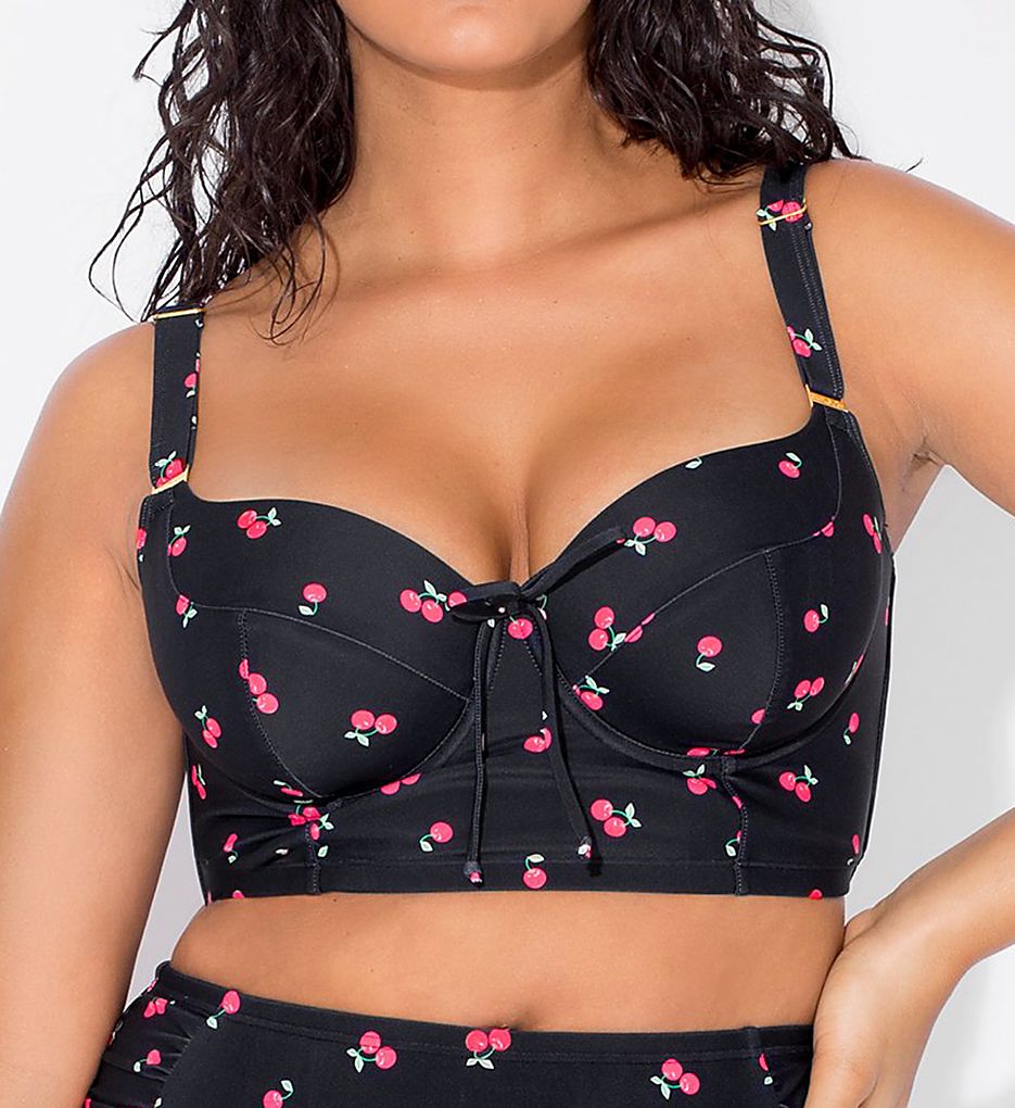  Longline Underwire Bikini Swim Top