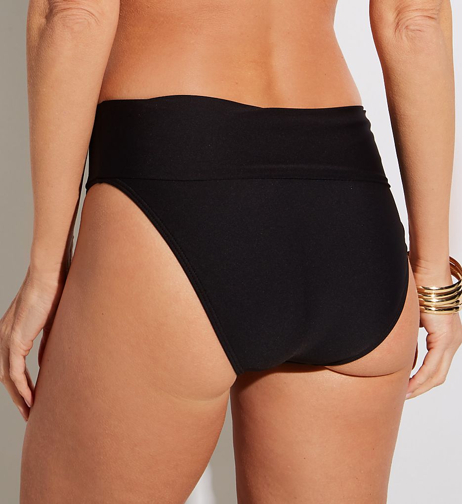  Black Hannah High Waist Swim Bottom