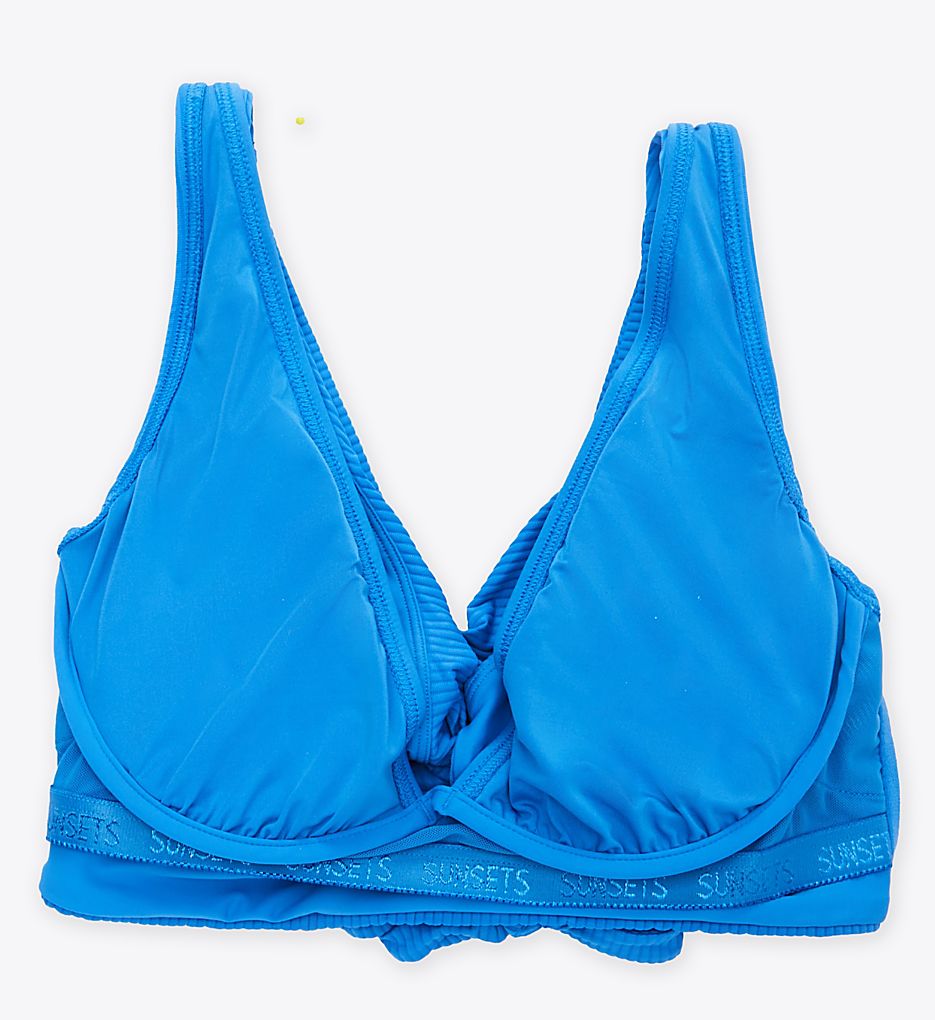  Harbor Blue Sandbar Rib Elsie Swim Top