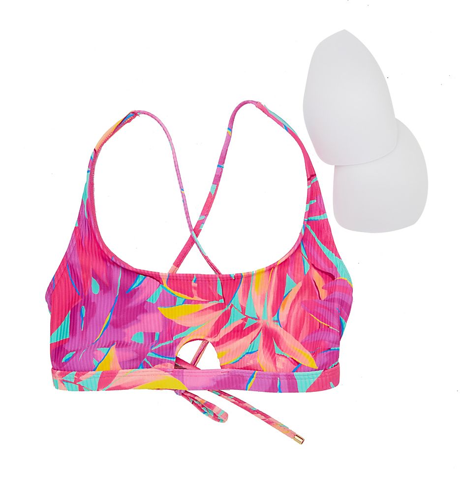  Oasis Sandbar Rib Brandi Bralette Swim Top