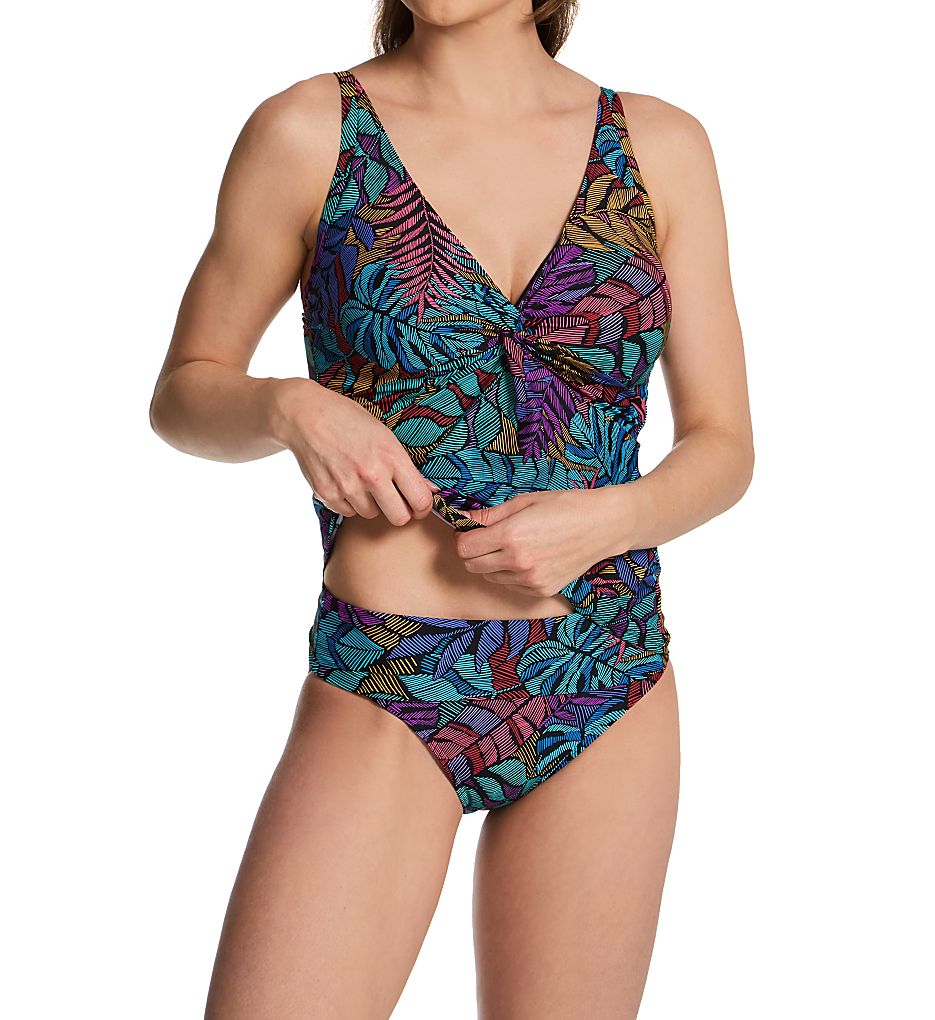  Panama Palms Forever Plunge Tankini Swim Top