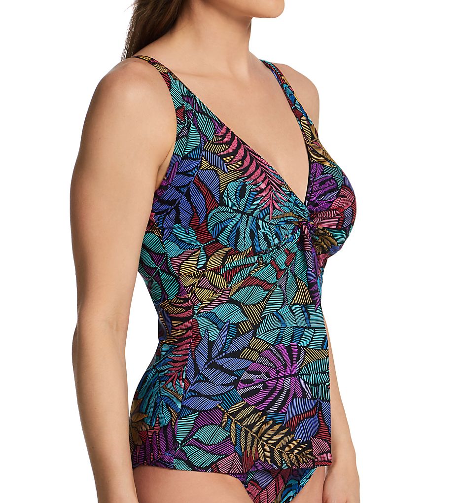  Panama Palms Forever Plunge Tankini Swim Top