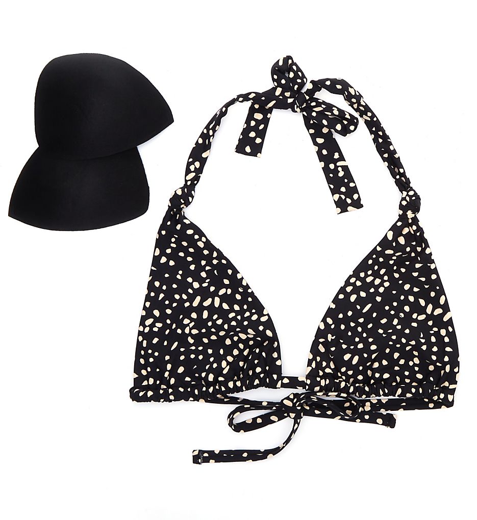  Black Sand Mila Triangle Swim Top